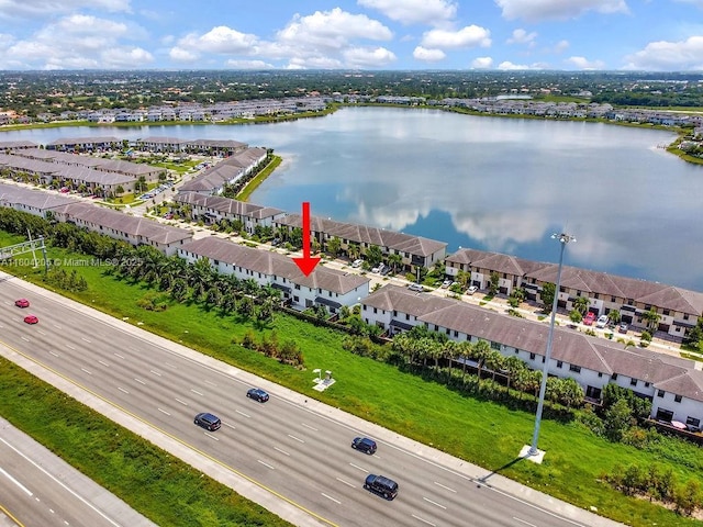 15678 NW 91st Ct, Miami Lakes, FL 33018 - aerial view of residential area with a nearby body of water