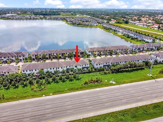 15678 NW 91st Ct, Miami Lakes, FL 33018 - aerial perspective of suburban area with a nearby body of water