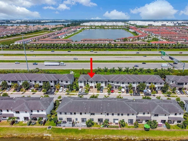 15678 NW 91st Ct, Miami Lakes, FL 33018 - aerial view of residential area featuring a nearby body of water