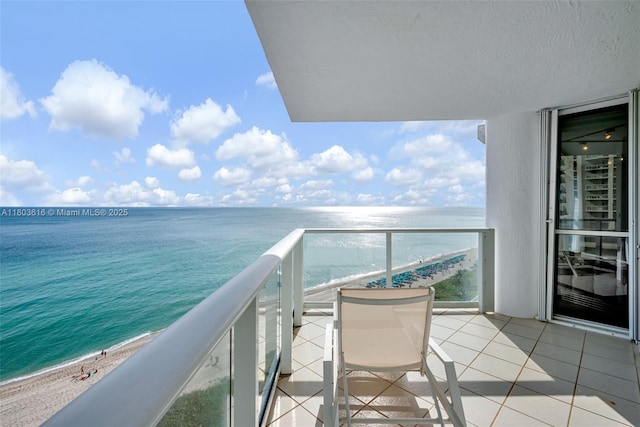 16485 Collins Ave Unit 1236-, Corner Unit Ocean, Sunny Isles Beach, FL 33160 - balcony with view of water and beach