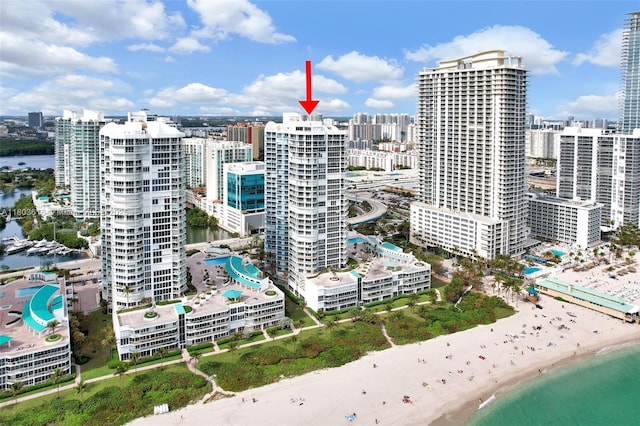 16485 Collins Ave Unit 1236-, Corner Unit Ocean, Sunny Isles Beach, FL 33160 - city view featuring unending shoreline