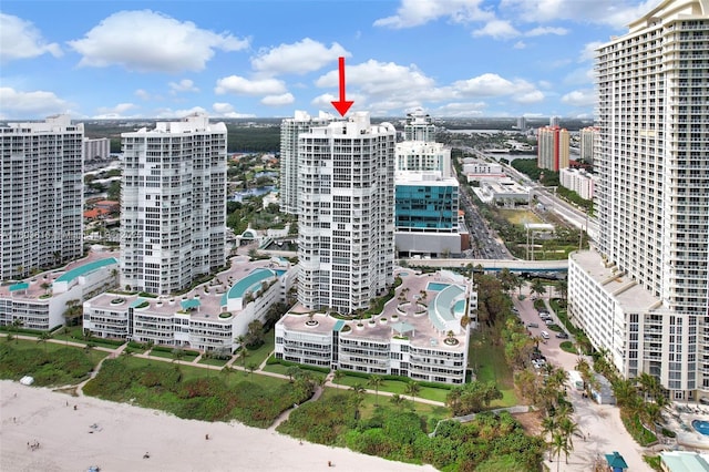 16485 Collins Ave Unit 1236-, Corner Unit Ocean, Sunny Isles Beach, FL 33160 - view of urban area with a pool area