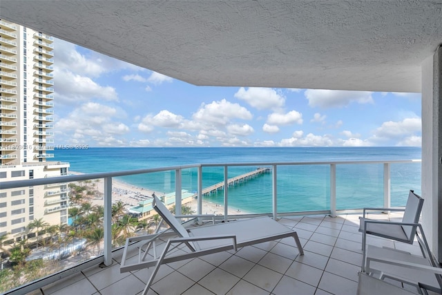 16485 Collins Ave Unit 1236-, Corner Unit Ocean, Sunny Isles Beach, FL 33160 - balcony featuring a water view