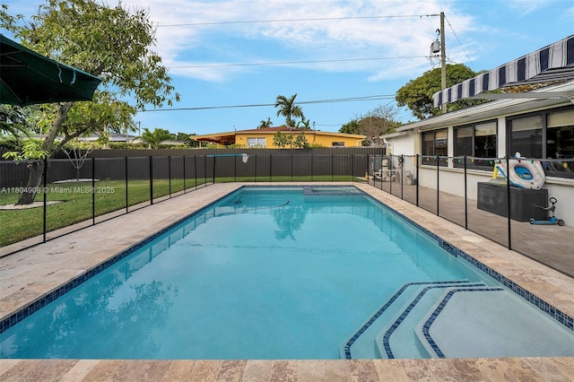 10350 SW 30th St, Miami, FL 33165 - view of pool with a patio area and fence