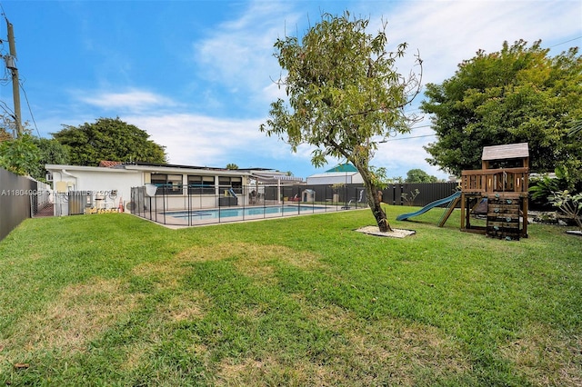 10350 SW 30th St, Miami, FL 33165 - view of yard with a playground