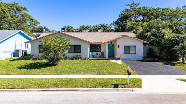 4955 NW 10th St, Coconut Creek, FL 33063 - view of front of property featuring a front yard and stucco siding