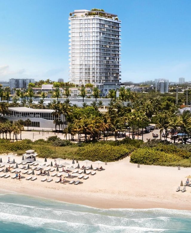 580 72 Unit Ph7, Miami Beach, FL 33141 - view of building exterior featuring view of water and beach and a city view