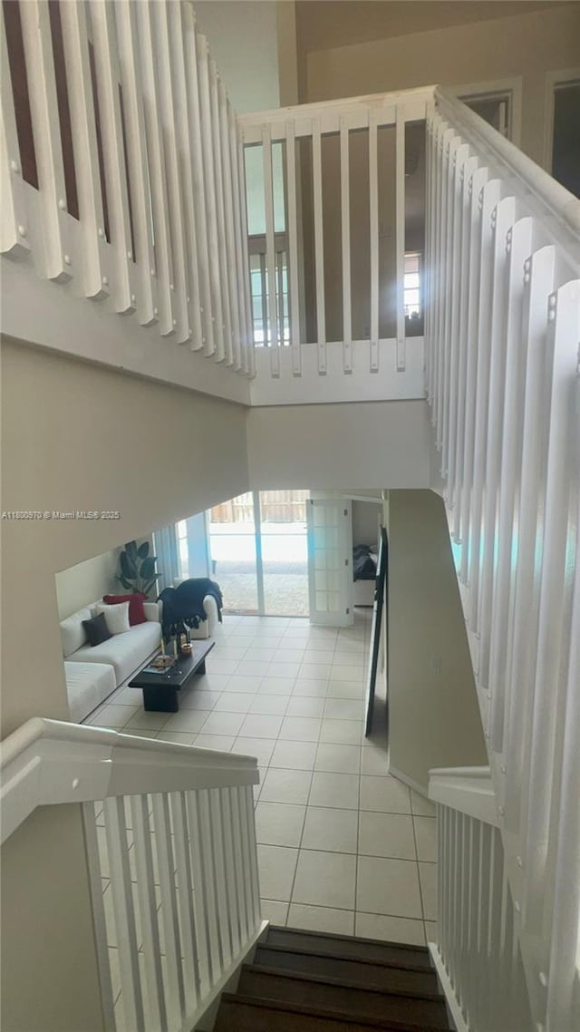 9942 SW 158th Ct, Miami, FL 33196 - stairs featuring tile patterned floors