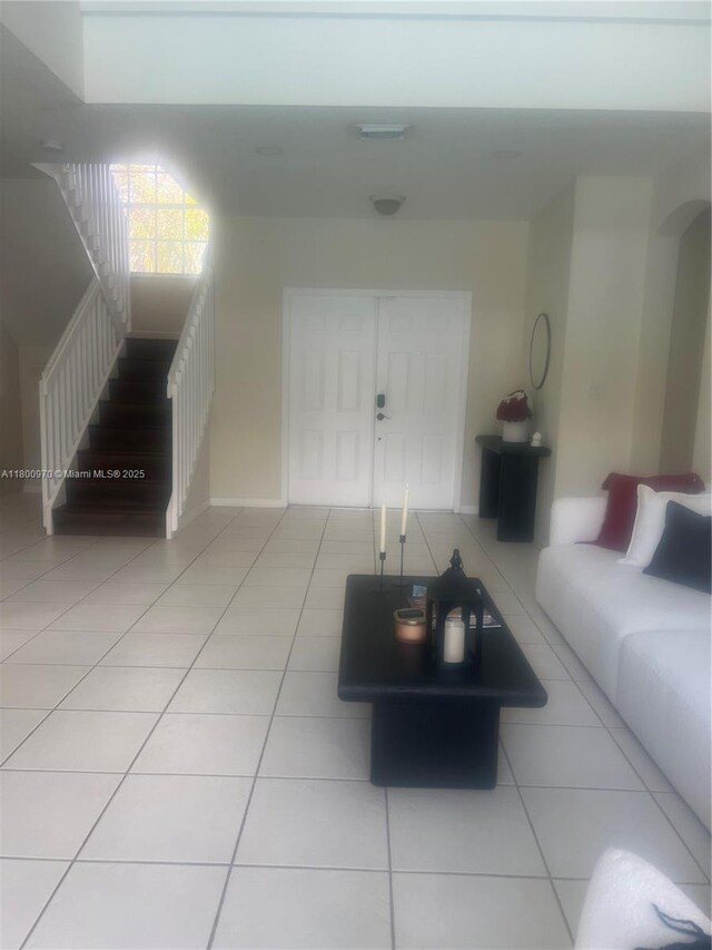 9942 SW 158th Ct, Miami, FL 33196 - living room featuring tile patterned flooring