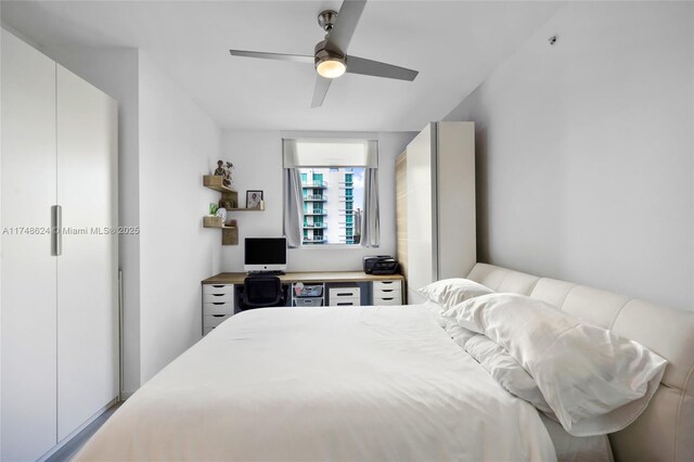 3030 NE 188th St Unit 602, Aventura, FL 33180 - bedroom featuring a ceiling fan