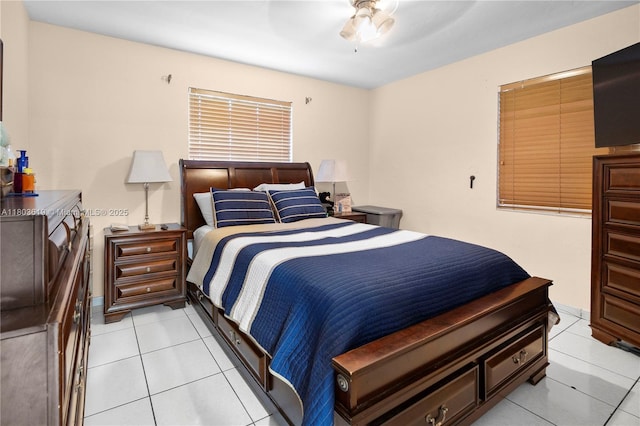 9210 SW 41st St, Miami, FL 33165 - bedroom with light tile patterned floors and ceiling fan