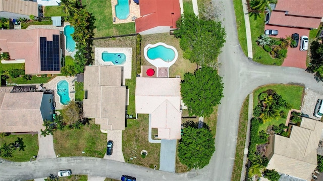 11955 Brim Way, Cooper City, FL 33026 - aerial perspective of suburban area featuring a pool