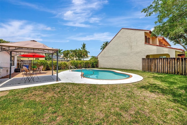 11955 Brim Way, Cooper City, FL 33026 - view of swimming pool with a patio and a gazebo