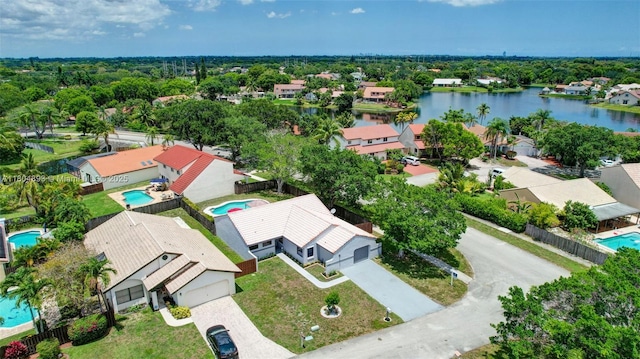 11955 Brim Way, Cooper City, FL 33026 - aerial view of residential area featuring a pool area and a large body of water