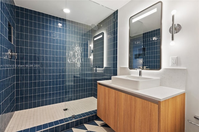 601 NE 1st Ave Unit 2004, Miami, FL 33132 - full bathroom with a walk in shower and vanity