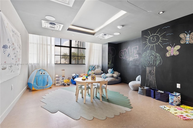 601 NE 1st Ave Unit 2004, Miami, FL 33132 - game room with baseboards and recessed lighting