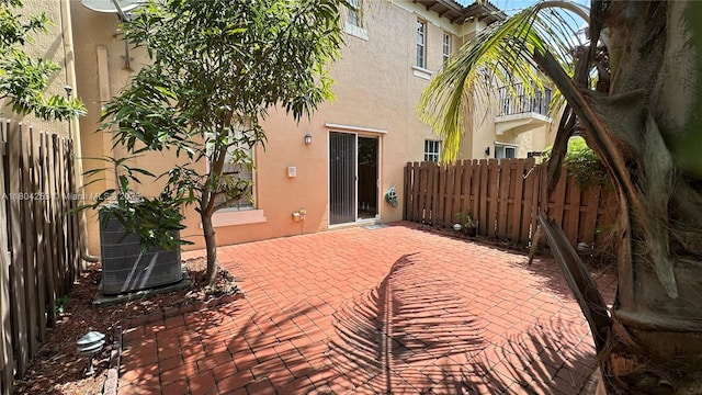 8716 Blaze Ct, Davie, FL 33328 - view of patio with fence and a balcony