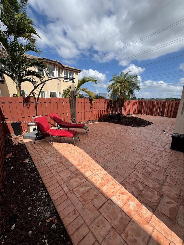 4892 NW 109th Pl, Doral, FL 33178 - view of patio with a fenced backyard