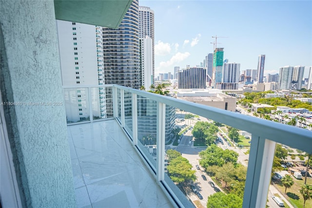 1900 N Bayshore Dr Unit 1918, Miami, FL 33132 - balcony featuring a skyline view