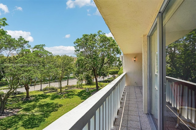 view of balcony
