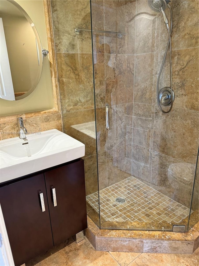 9420 Poinciana Pl Unit 403, Davie, FL 33324 - bathroom with a stall shower and vanity