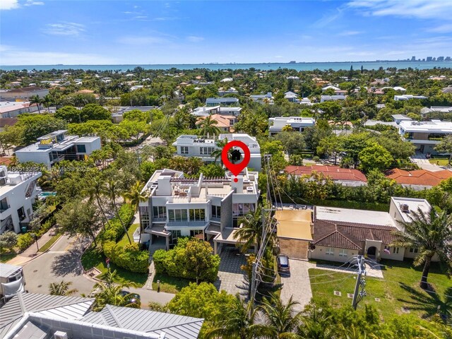 544 Fernwood Rd Unit 544, Key Biscayne, FL 33149 - aerial view of residential area featuring a large body of water