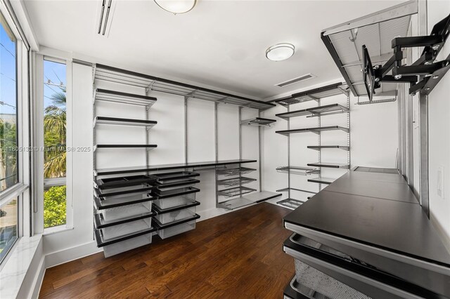 544 Fernwood Rd Unit 544, Key Biscayne, FL 33149 - walk in closet with wood finished floors