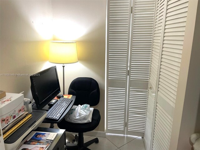 2625 Collins Ave Unit 1409, Miami Beach, FL 33140 - office area featuring tile patterned flooring
