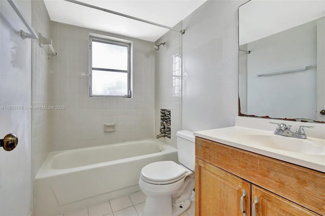 8720 N Sherman Cir Unit 401, Miramar, FL 33025 - bathroom featuring tile patterned floors, vanity, and shower / bathtub combination