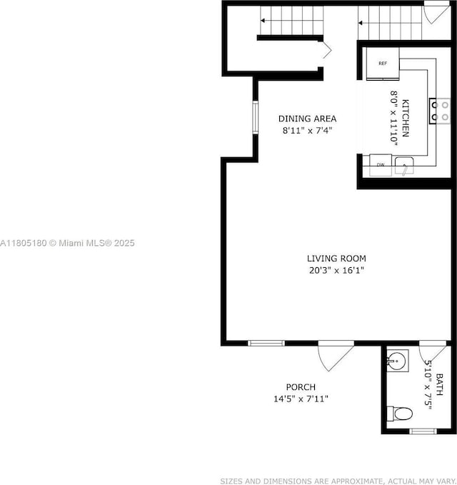 931 SW 11th St Unit H-1, Miami, FL 33129 - room layout