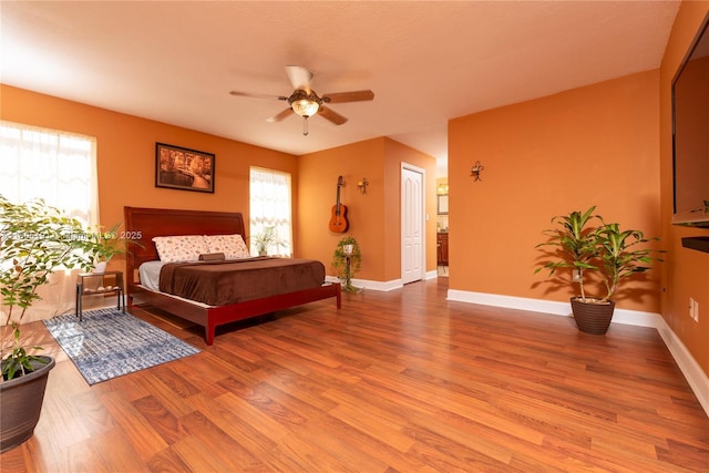 15332 SW 142nd Ter, Miami, FL 33196 - bedroom featuring light wood-style flooring and ceiling fan