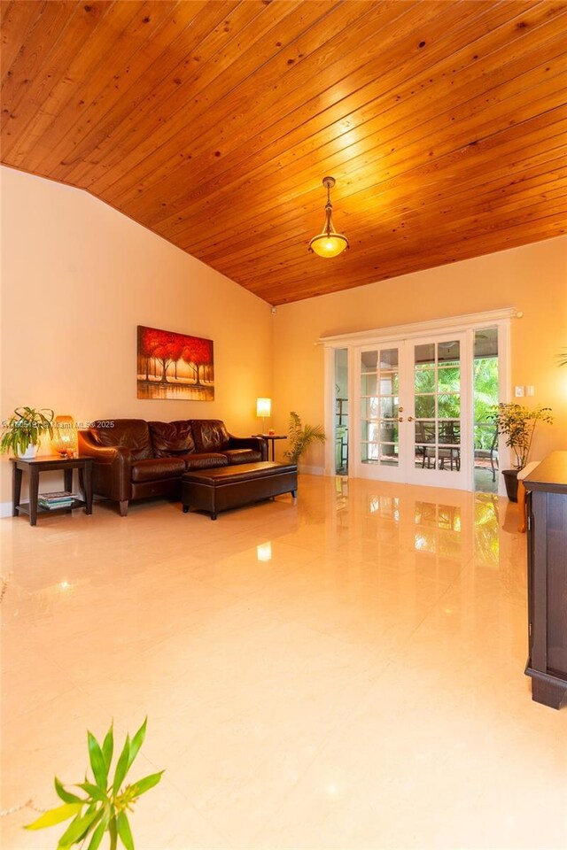 15332 SW 142nd Ter, Miami, FL 33196 - living room featuring wood ceiling