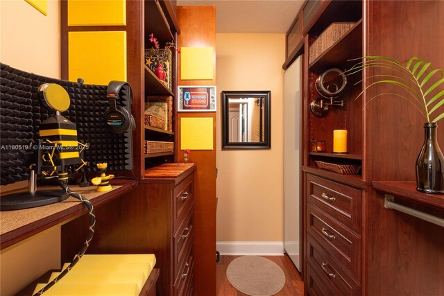 15332 SW 142nd Ter, Miami, FL 33196 - home office with baseboards and wood finished floors