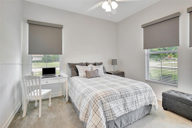 5474 S Sterling Ranch Cir, Davie, FL 33314 - carpeted bedroom featuring baseboards and a ceiling fan