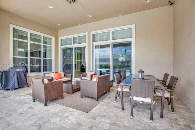 5474 S Sterling Ranch Cir, Davie, FL 33314 - view of patio / terrace with an outdoor living space