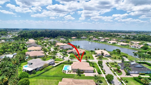 5474 S Sterling Ranch Cir, Davie, FL 33314 - aerial perspective of suburban area featuring a large body of water