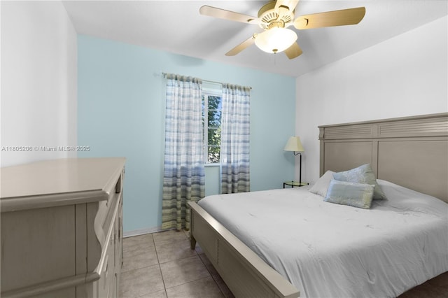 22041 SW 127th Ct, Miami, FL 33170 - bedroom with a ceiling fan and light tile patterned floors