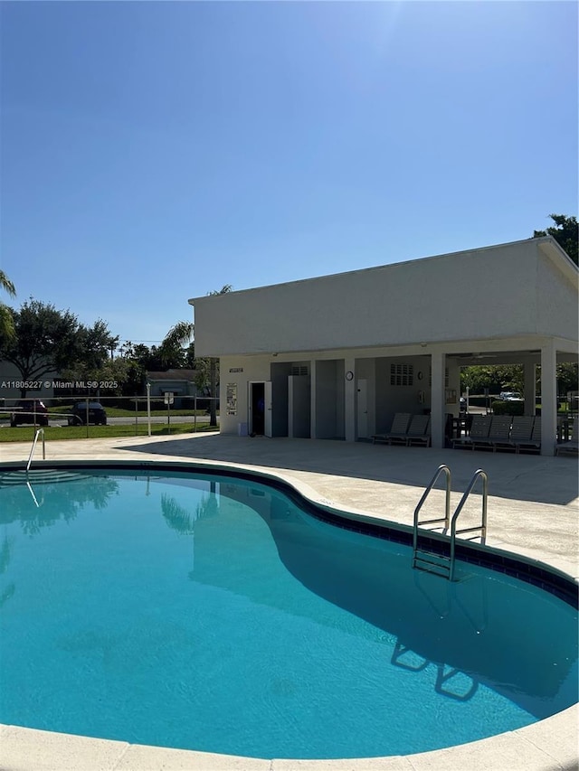 8631 Bridle Path Ct, Davie, FL 33328 - view of pool featuring a patio area