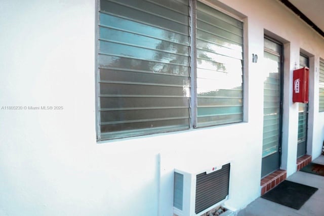 exterior view of stucco siding