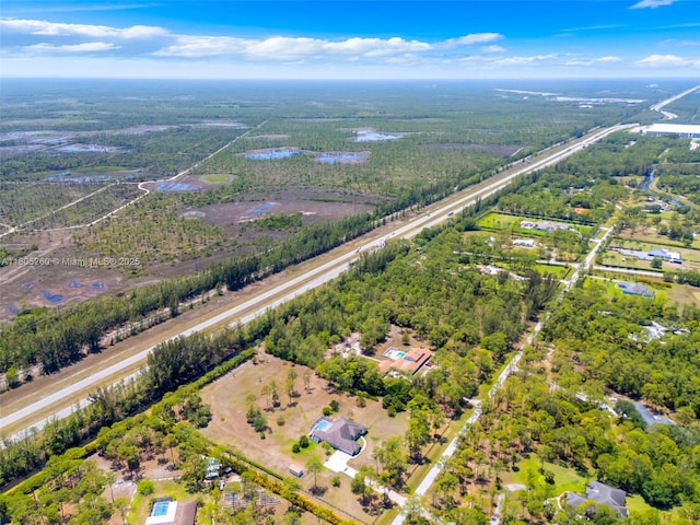 aerial view of property's location