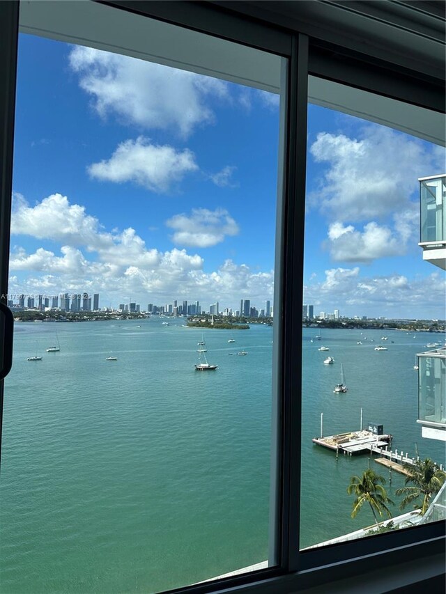 1100 W Ave Unit 1206, Miami Beach, FL 33139 - water view with a view of skyline