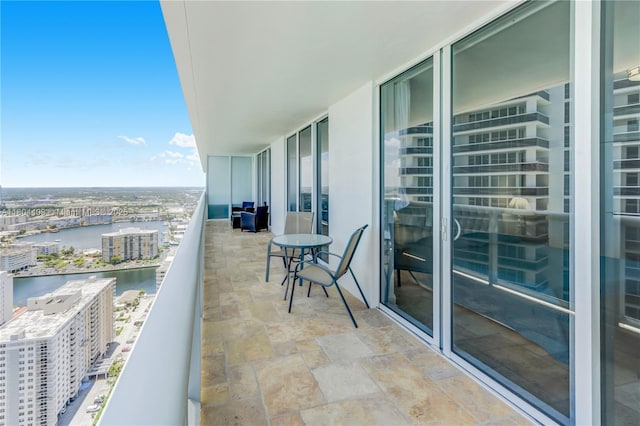 1830 S Ocean Dr Unit 3804, Hallandale Beach, FL 33009 - balcony with a water view and a city view