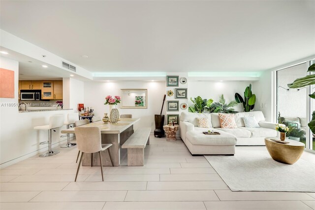 2101 Brickell Ave Unit 807, Miami, FL 33129 - dining room featuring recessed lighting
