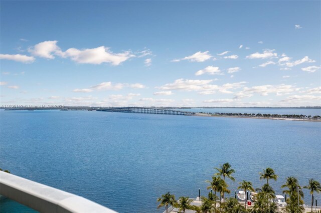 2101 Brickell Ave Unit 807, Miami, FL 33129 - water view featuring a notable bridge