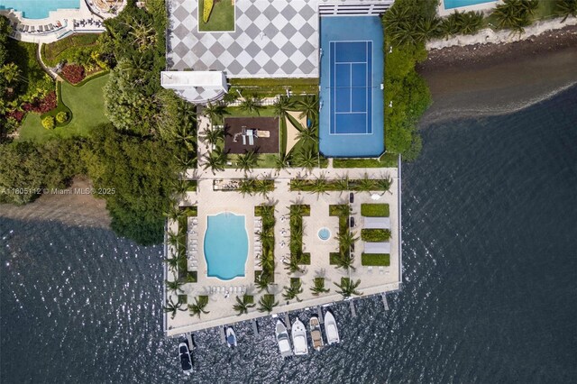 2101 Brickell Ave Unit 807, Miami, FL 33129 - aerial view of a pool