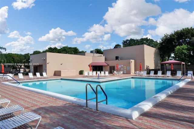 1033 NW 124th Ave, Pembroke Pines, FL 33026 - community pool with a patio and a gazebo