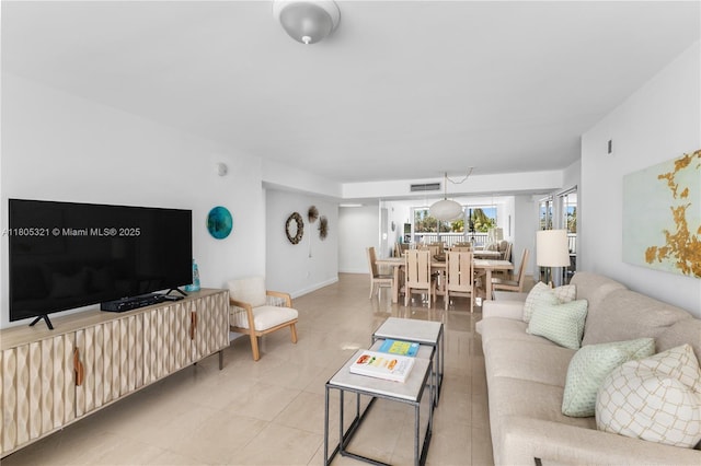 2655 Collins Ave Unit 411, Miami Beach, FL 33140 - view of tiled living room