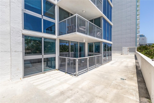 2655 Collins Ave Unit 411, Miami Beach, FL 33140 - view of patio / terrace with a balcony
