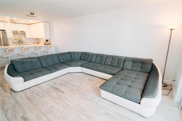 1817 S Ocean Dr Unit 0918, Hallandale Beach, FL 33009 - living room featuring light wood-type flooring
