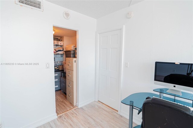 1817 S Ocean Dr Unit 0918, Hallandale Beach, FL 33009 - home office featuring light wood finished floors and baseboards